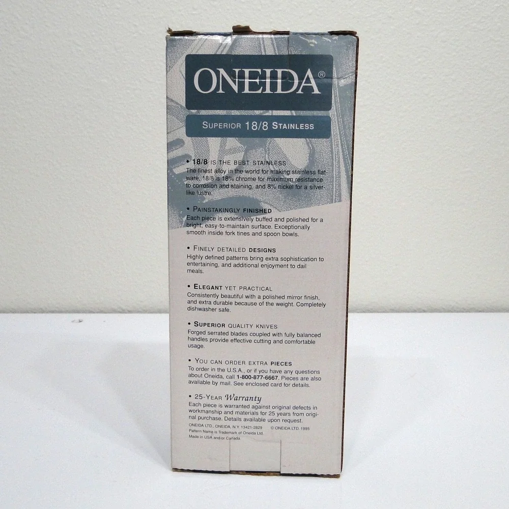 Oneida Always 5 Piece Hostess Set 18/8 Stainless Serving Fork Spoons Knife‎ USA